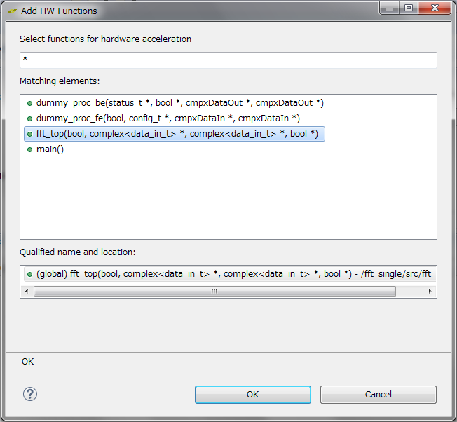 Specify HW function